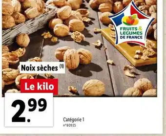 Lidl Noix Sèches offre
