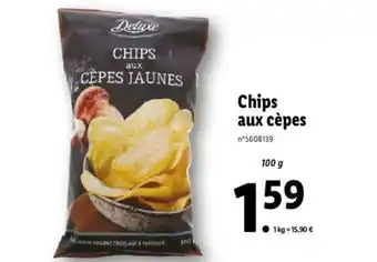 Lidl Chips Aux Cèpes offre