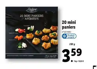 20 Mini Paniers