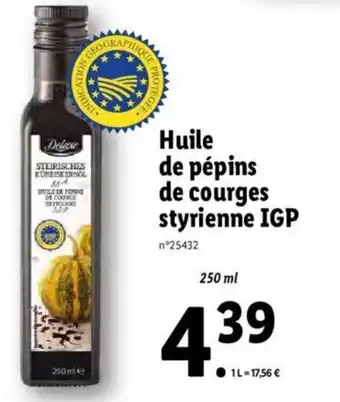 Huile de Pepins de Courges Styrienne IGP