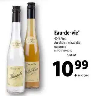 Lidl Eau-de-Vie offre