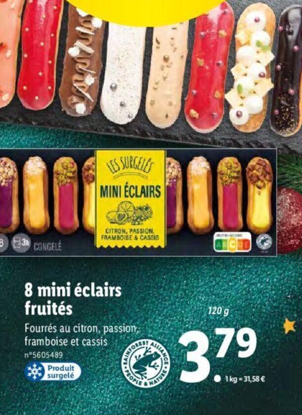 Promo 8 Mini éclairs Fruités chez Lidl
