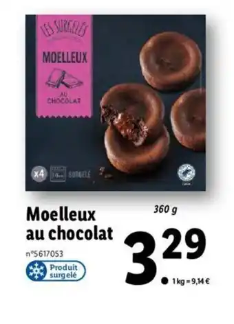 Lidl Moelleux au Chocolat offre