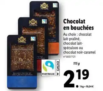 Lidl Chocolat en Bouchées offre