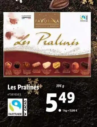 Lidl Les Pralinés offre