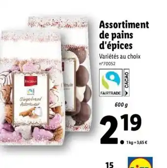 Lidl Assortiment de Pains d'Épices offre