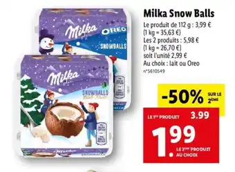 Lidl Milka Snow Balls offre