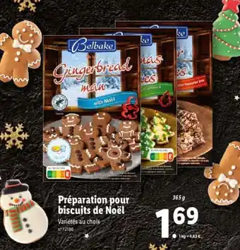 Lidl Préparation Pour Biscuits de Noël offre