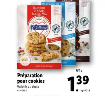 Lidl Préparation Pour Cookies offre
