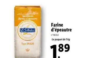 Lidl Farine d'épeautre offre