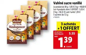 Lidl Vahiné Sucre Vanillé offre