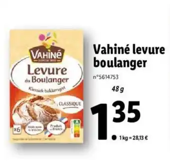 Vahiné Levure Boulanger