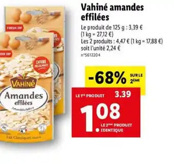 Vahiné Amandes Effilées