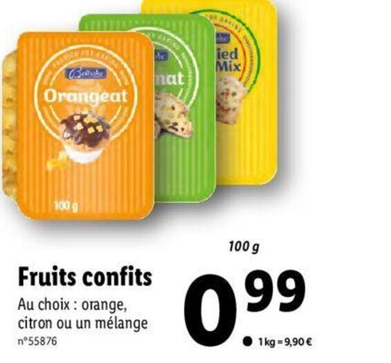 Promo Fruits Confits chez Lidl