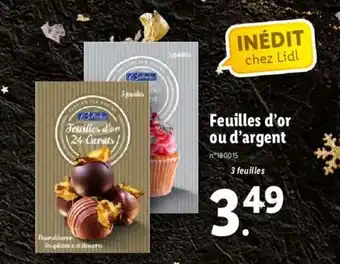 Lidl Feuilles d'Or ou d'Argent offre