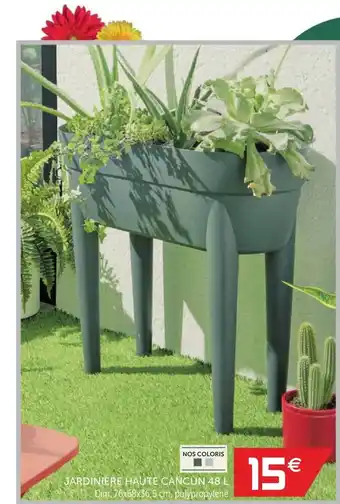 Gifi Jardinière Haute Cancun 48 L offre