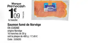 Promocash Saumon fumé de norvège offre