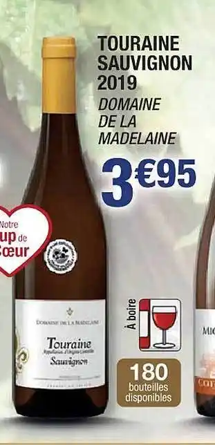 Touraine sauvignon 2019 domaine de la madelaine