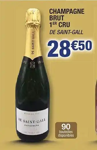Cora x Carrefour Champagne brut 1er cru de saint-gall offre