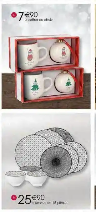 Migros Le coffret, le service de 18 pièces offre