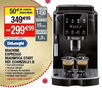 Migros Machine expresso magnifica start delonghi offre