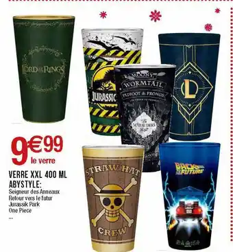 Migros Verre xxl 400ml abystyle offre