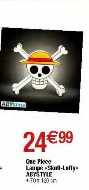 One piece lampe «skull-luffy» abystyle