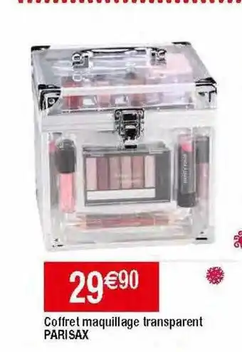 Migros Coffret maquillage transparent parisax offre