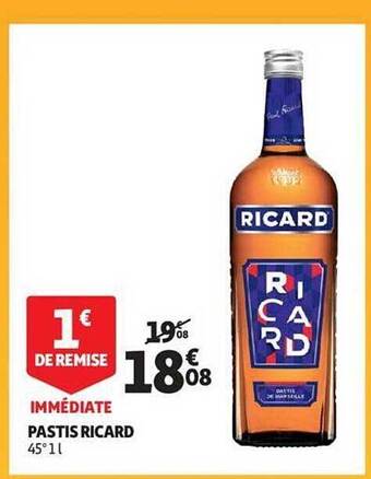 Auchan Pastis ricard offre