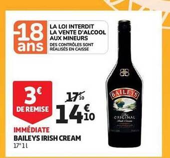 Auchan Baileys irish cream offre