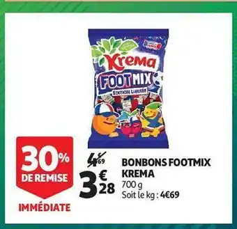 Auchan Bonbons footmix krema offre