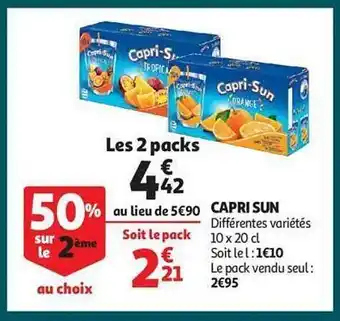 Auchan Capri sun offre