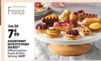 Auchan Assortiment de petits fours sucrés offre