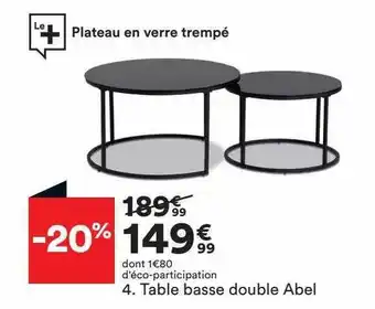 BUT Table basse double abel offre