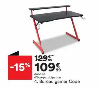 BUT Bureau gamer code offre