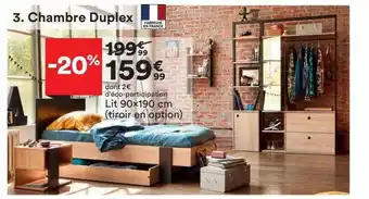 BUT Chambre duplex : lit 90 x 190 cm offre