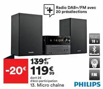 BUT Micro chaîne philips offre