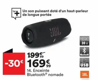 Enceinte bluetooth nomade jbl