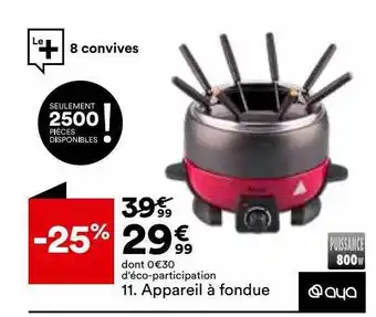 BUT Appareil à fondue aya offre