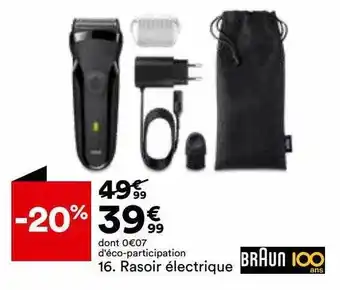 BUT Rasoir électrique braun 100 ans offre