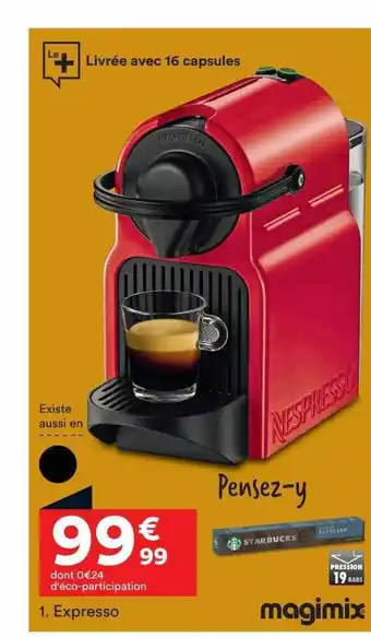 BUT Expresso magimix offre