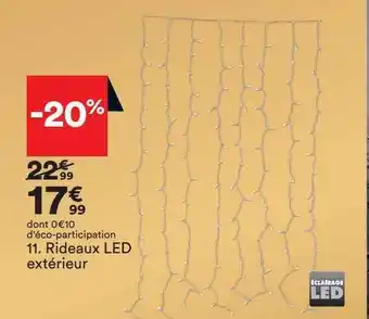 BUT Rideaux led extérieur offre