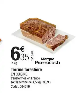 Terrine forestière en cuisine