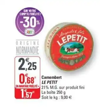 G20 Camembert Le Petit offre