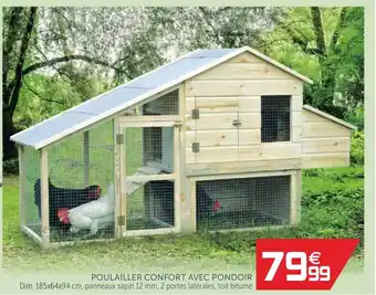 Gifi Poulailler Confort Avec Pondoir offre