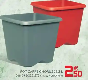 Gifi Pot Carré Chorus 15,2 L offre
