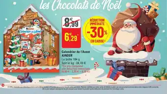 G20 Calendrier de l'Avent Kinder offre