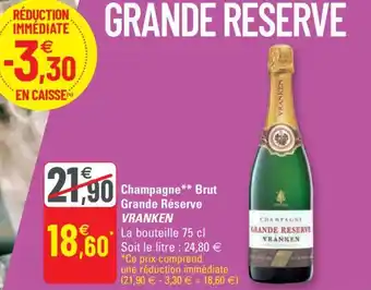 G20 Champagne Brut Grande Reserve Vranken offre