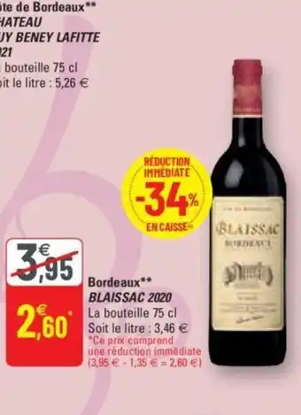 G20 Bordeaux Blaissac 2020 offre