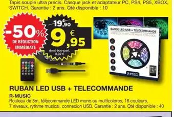 E.Leclerc Ruban Led USB +Telecommande offre